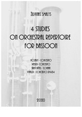 4 Studies on solo repertoire for bassoon