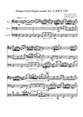 Bach - Adagio from Organ sonata No.4, arrangement for 3 bassoons
