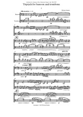 Triptych for bassoon and trombone